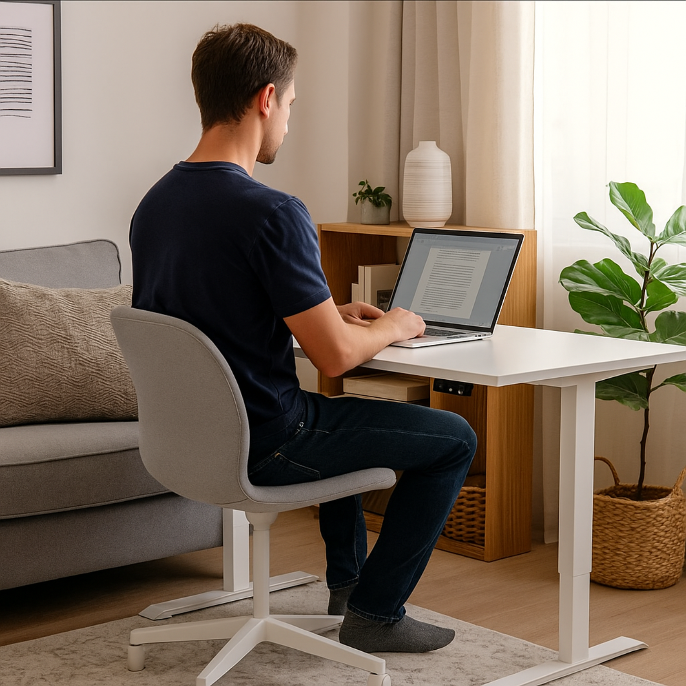 Bureau assis debout